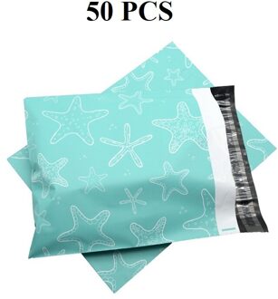 Bags 26 Cm × 33 Cm Enveloppen 10.24 Inch × 12.99 Inch Tassen Self Sealing Mailing Enveloppen kleurrijke Poly Mailer zeester 50 stk