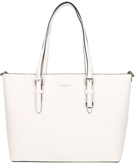 Bags Shopper blanc schooltas damestas Wit - H 27 x B 40 x D 14 cm