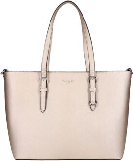 Bags Shopper gold schooltas damestas Goud - H 27 x B 40 x D 14 cm