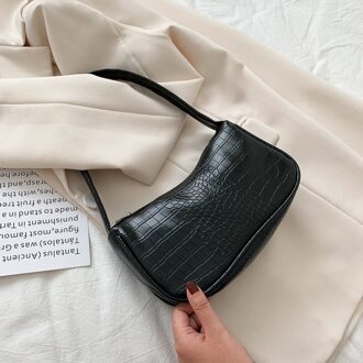 Baguette Tas Kleine Lederen Schoudertas Voor Vrouwen Mode Zwart Beige Bruin Womens Handtassen