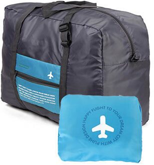 BagVogue Mode Waterdichte Reistas Grote Capaciteit reis duffle Vrouwen Nylon Opvouwbare Tas Unisex Mannen Bagage Reizen Handtassen Blauw