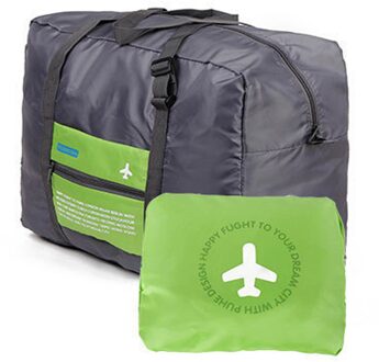 BagVogue Mode Waterdichte Reistas Grote Capaciteit reis duffle Vrouwen Nylon Opvouwbare Tas Unisex Mannen Bagage Reizen Handtassen Groen