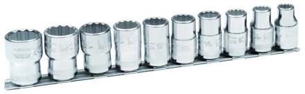 Bahco 1/2" dopsleutelset mm op rail | 7810MB