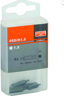 Bahco 2xbits hex 2x20 mm 5/32" | 45S/H2-2P