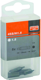 Bahco 2xbits hex 3x20 mm 5/32" | 45S/H3-2P