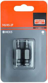 Bahco 2xbits hex 5x38 mm 7/16" | 74S/H5-2P