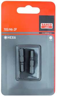 Bahco 2xbits hex 6x30 mm 5/16" | 70S/H6-2P