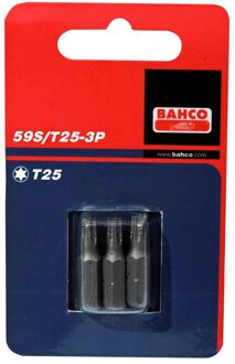 Bahco 3xbits t7 25mm 1/4" standard | 59S/T7-3P