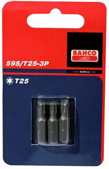 Bahco 3xbits t8 25mm 1/4" standard | 59S/T8-3P