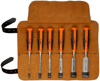 Bahco 424P-S6-LR | Professionele Beitelset | 6-delig | 424P-S6-LR - tweecomponentenhandgreep