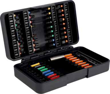 Bahco 66IM/54C-1 | 1/4" Impact Torsie Bit Set | Voor Sleuf/Phillips/Pozidriv/Hex/TORX® Tamper/Robertson Schroeven | 54 stuks - 66IM/54C-1