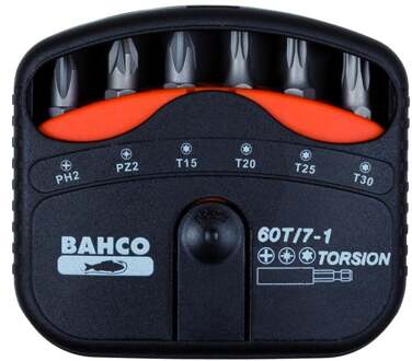 Bahco bits set 7pcs torsion ph,pz,t | 60T/7-1
