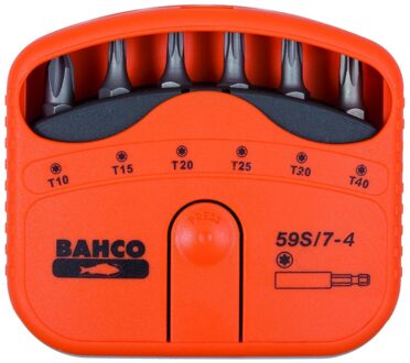Bahco bits set 7pcs torx10-torx40 | 59S/7-4