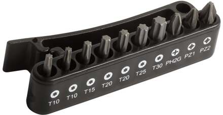 Bahco Bitset 1/4" | voor Phillips | Pozidriv | TORX®-schroeven | in een kunststof houder met riemclip - 10-delig - 59/S10BC