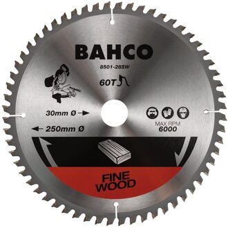 Bahco Cirkelzaagblad | hardmetaal tanden | voor verstekzagen | voor hout | 24 TPI | 30 mm x 260 mm - 8501-260-24SW