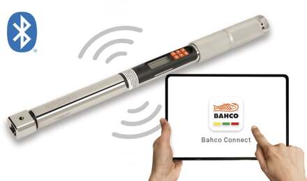 Bahco Digitale moment- en hoeksleutel | Bluetooth® | vaste ratelkop | met geheugen | 17-340Nm - TAWMB14340