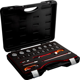 Bahco Doppenset 1/2" | met 4-punts veiligheidsoplossing | metrisch | 22-delig - TAH16BM/22