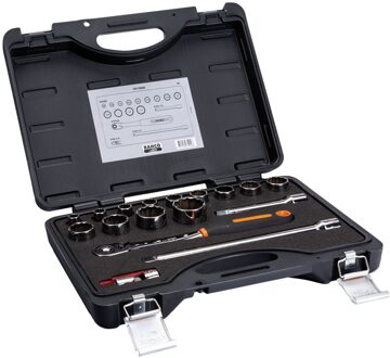 Bahco Doppenset 1/2" | slanke ratel | twaalfkant | inch-maten - 14-delig - koffer - 7817DZS1
