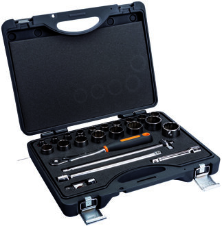Bahco Doppenset 1/2" | slanke ratel | twaalfkant | inch-maten - 23-delig - koffer - 7823DZS