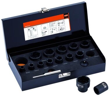 Bahco doppenset twist 8-27mm 16-dlg | BWTSP16