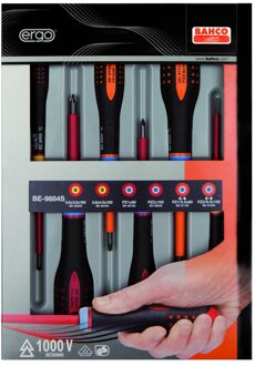 Bahco ergo schroevendraaier set 6d gleuf-pz-ph | BE-9884S