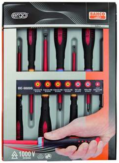Bahco ergo schroevendraaier set 7d incl.tester | BE-9887S