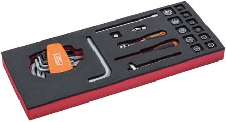Bahco Foaminlay Fit&Go 1/3 met doppen en toebehoren 1/4" - 19-delig - FF1E2003