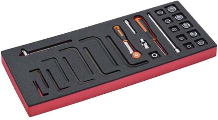 Bahco Foaminlay Fit&Go 1/3 met doppen en toebehoren 1/4" - 26-delig - FF1E2008