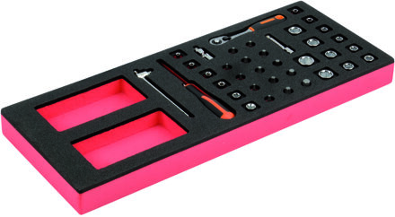 Bahco Foaminlay Fit&Go 1/3 met doppen en toebehoren 1/4" - 37-delig - FF1E2001