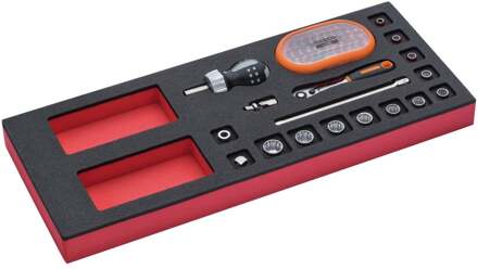 Bahco Foaminlay Fit&Go 1/3 met doppen en toebehoren 1/4" - 48-delig - FF1E2004