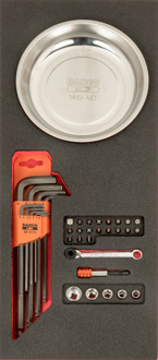 Bahco Foaminlay Fit&Go 1/3 met inbussleutels | bits en magnetische schaal - 36-delig - retailverpakking - FF1E5013EH