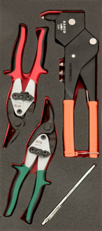 Bahco Foaminlay Fit&Go 1/3 met klinknageltangen & metaalscharen - 4-delig - retailverpakking - FF1E4004EH