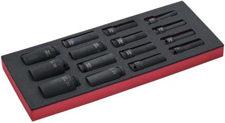 Bahco Foaminlay Fit&Go 1/3 met lange slagdoppen 1/2" - 15-delig - FF1E2213