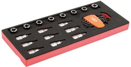 Bahco Foaminlay Fit&Go 1/3 met schroevendraaierdopsleutels 1/2" en inbussleutels - 25-delig - FF1E2207