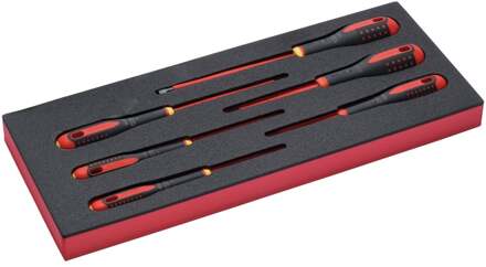 Bahco Foaminlay Fit&Go 1/3 met schroevendraaiers | ERGO | geïsoleerd | gleuf en Phillips - 6-delig - FF1E1010