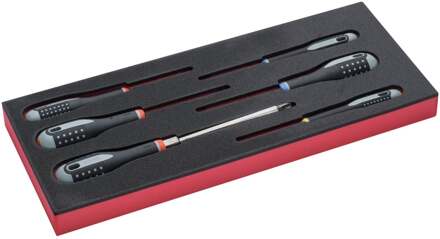 Bahco Foaminlay Fit&Go 1/3 met schroevendraaiers | ERGO | gleuf | Phillips en Pozidriv - 6-delig - FF1E1006