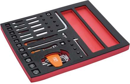 Bahco Foaminlay Fit&Go 2/3 met doppen en toebehoren 1/4" - 44-delig - FF1F2001