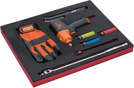 Bahco Foaminlay Fit&Go 2/3 met mini-slagmoersleutel en toebehoren 1/2" - 9-delig - FF1F5012