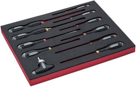 Bahco Foaminlay Fit&Go 2/3 met schroevendraaiers | ERGO | gleuf en Phillips - 11-delig - FF1F1003