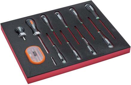 Bahco Foaminlay Fit&Go 2/3 met schroevendraaiers | ERGO | TORX® en bits - 42-delig - FF1F1005