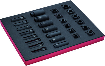 Bahco Foaminlay Fit&Go 2/3 met slagdoppen 1/2" - 27-delig - FF1F2203