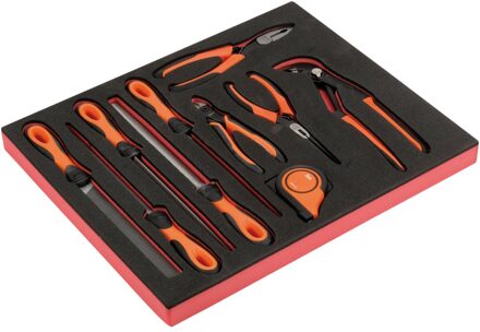 Bahco Foaminlay Fit&Go 2/3 met vijlen | tangen en rolbandmaat - 10-delig - FF1F5001