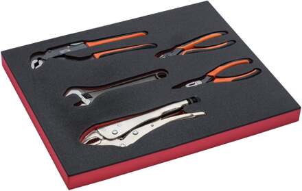 Bahco Foaminlay Fit&Go 2/3 tangen en moersleutel - 5-delig - FF1F5003