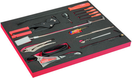 Bahco Foaminlay Fit&Go 3/3 met diverse gereedschappen - met lasermarkering - 14-delig - FF1A205LM
