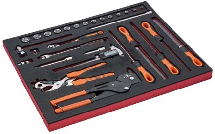 Bahco Foaminlay Fit&Go 3/3 met doppen en toebehoren 1/2" en vijlen - 31-delig - FF1A132