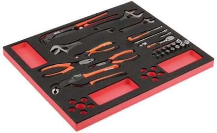 Bahco Foaminlay Fit&Go 3/3 met doppen en toebehoren 1/4" | tangen en moersleutels - 26-delig - FF1A5022