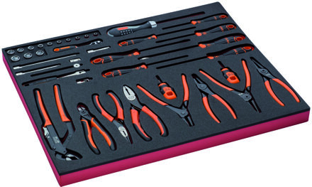 Bahco Foaminlay Fit&Go 3/3 met doppen en toebehoren 1/4" | tangen en schroevendraaiers - 40-delig - FF1A136