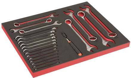 Bahco Foaminlay Fit&Go 3/3 met ringsteeksleutels en magneetzoeker - met lasermarkering - 56-delig - FF1A209LM