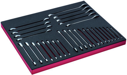 Bahco Foaminlay Fit&Go 3/3 met ringsteeksleutels en ratelsleutels - 30-delig - FF1A3004