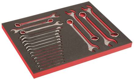 Bahco Foaminlay Fit&Go 3/3 met ringsteeksleutels - met lasermarkering - 20-delig - FF1A198LM